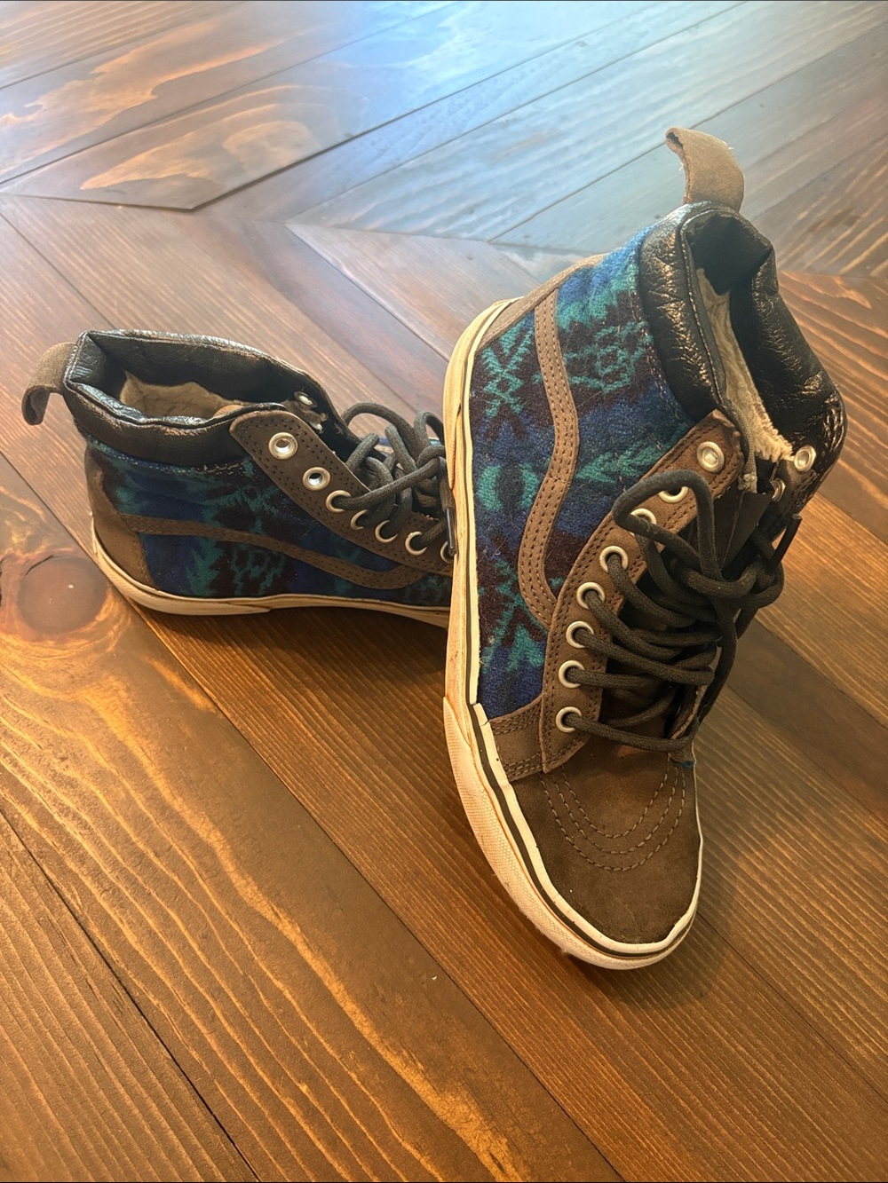 Pendleton Patterned High-Top Vans